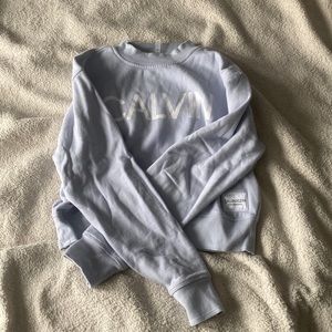 calvin klein performance blue crewneck